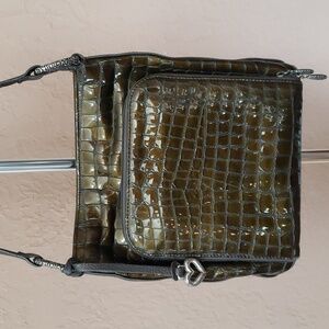 Brighton Sonny Croc Embossed Patent Leather Chet Collection